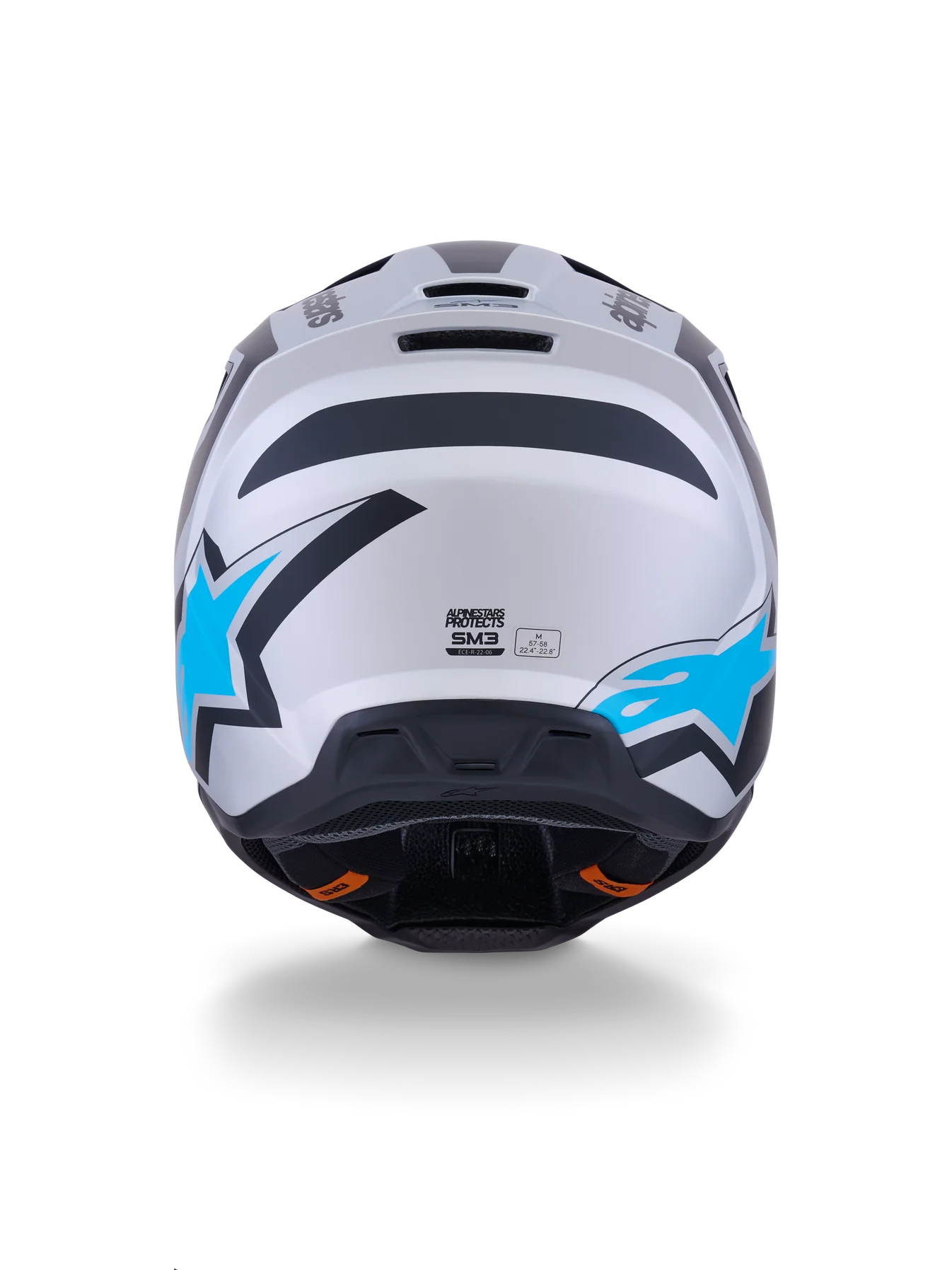 Alpinestars Supertech M3 Heat Matte Silver/Blue/Black