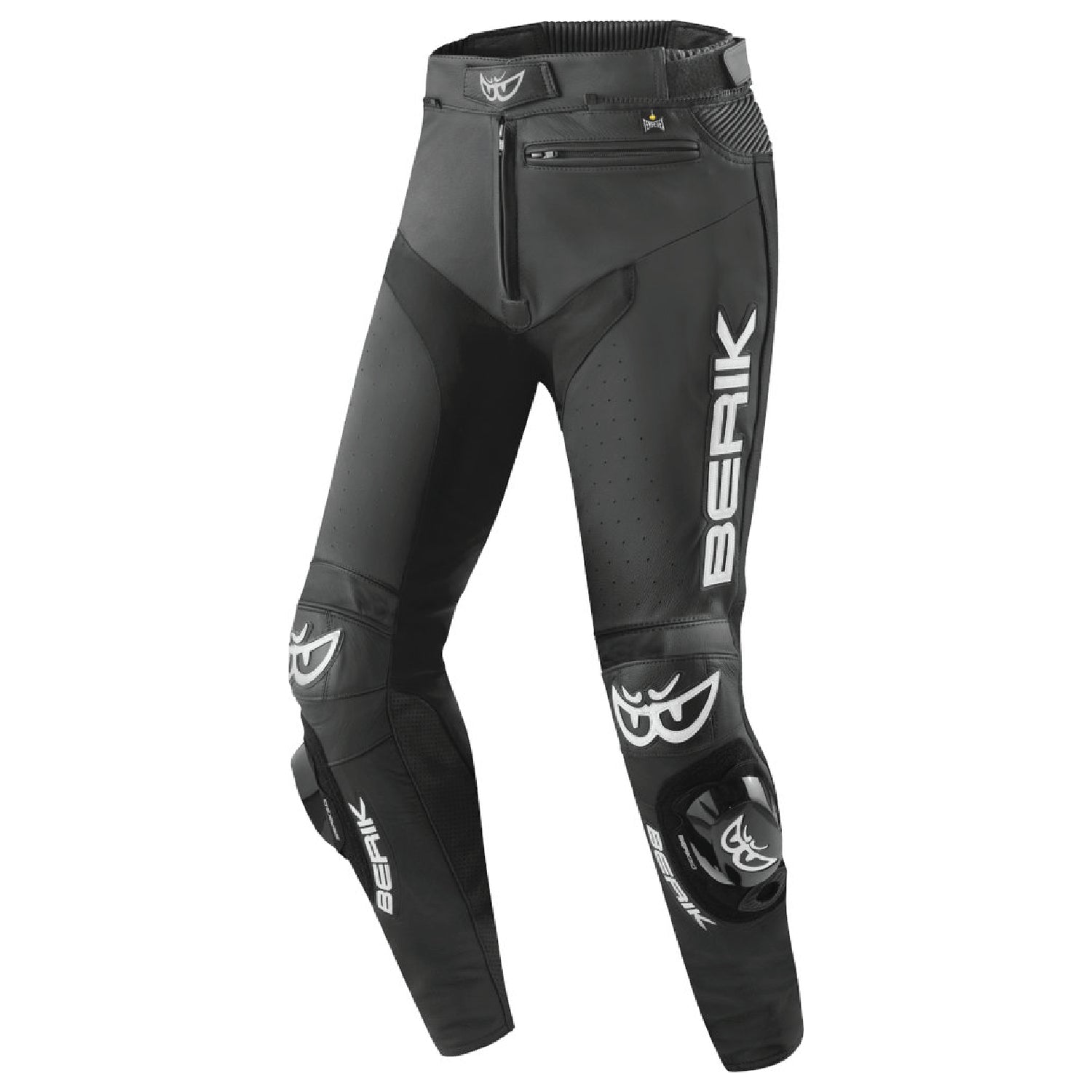 Berik Track Leather Pants - Black