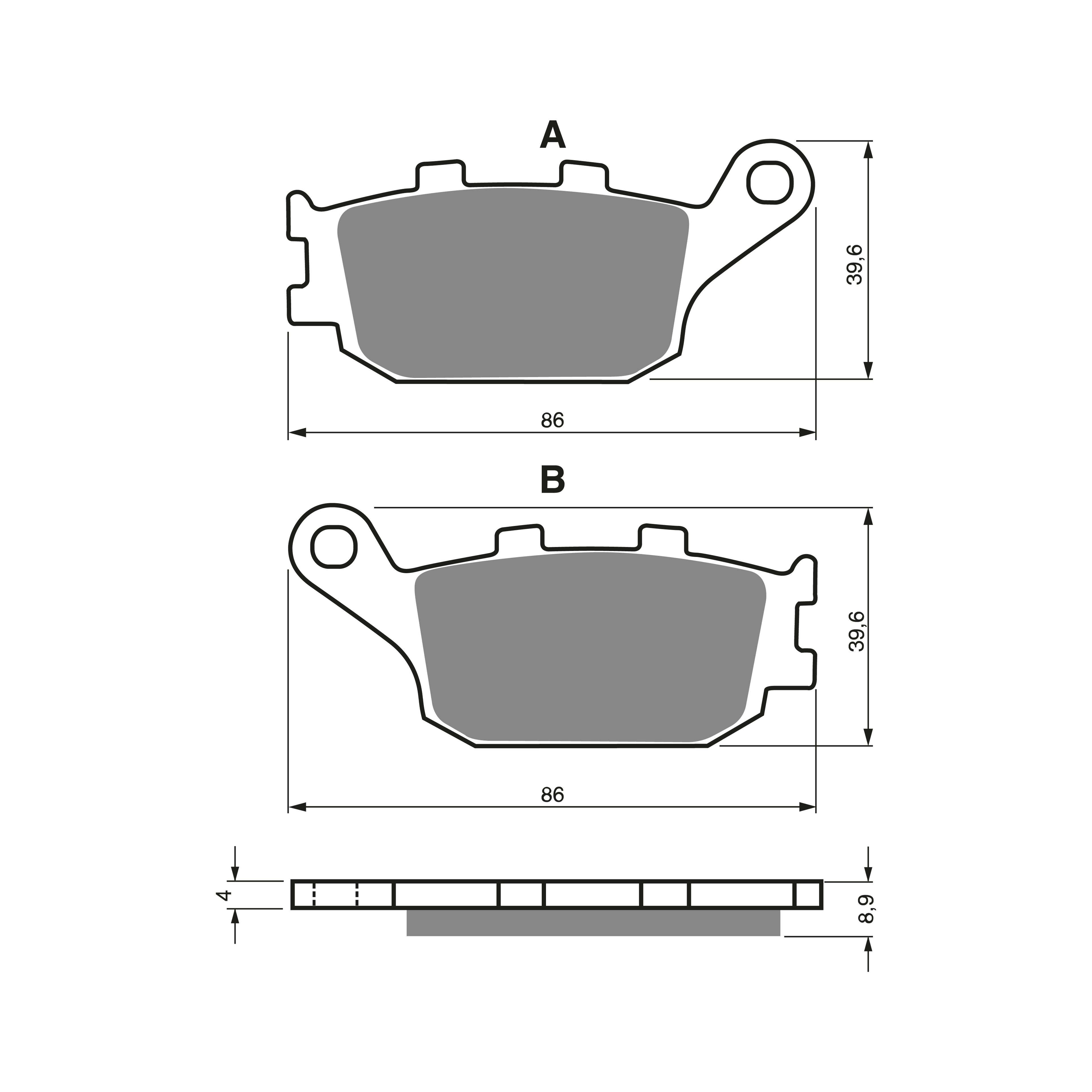 Goldfren Brake Pads - 021 S3