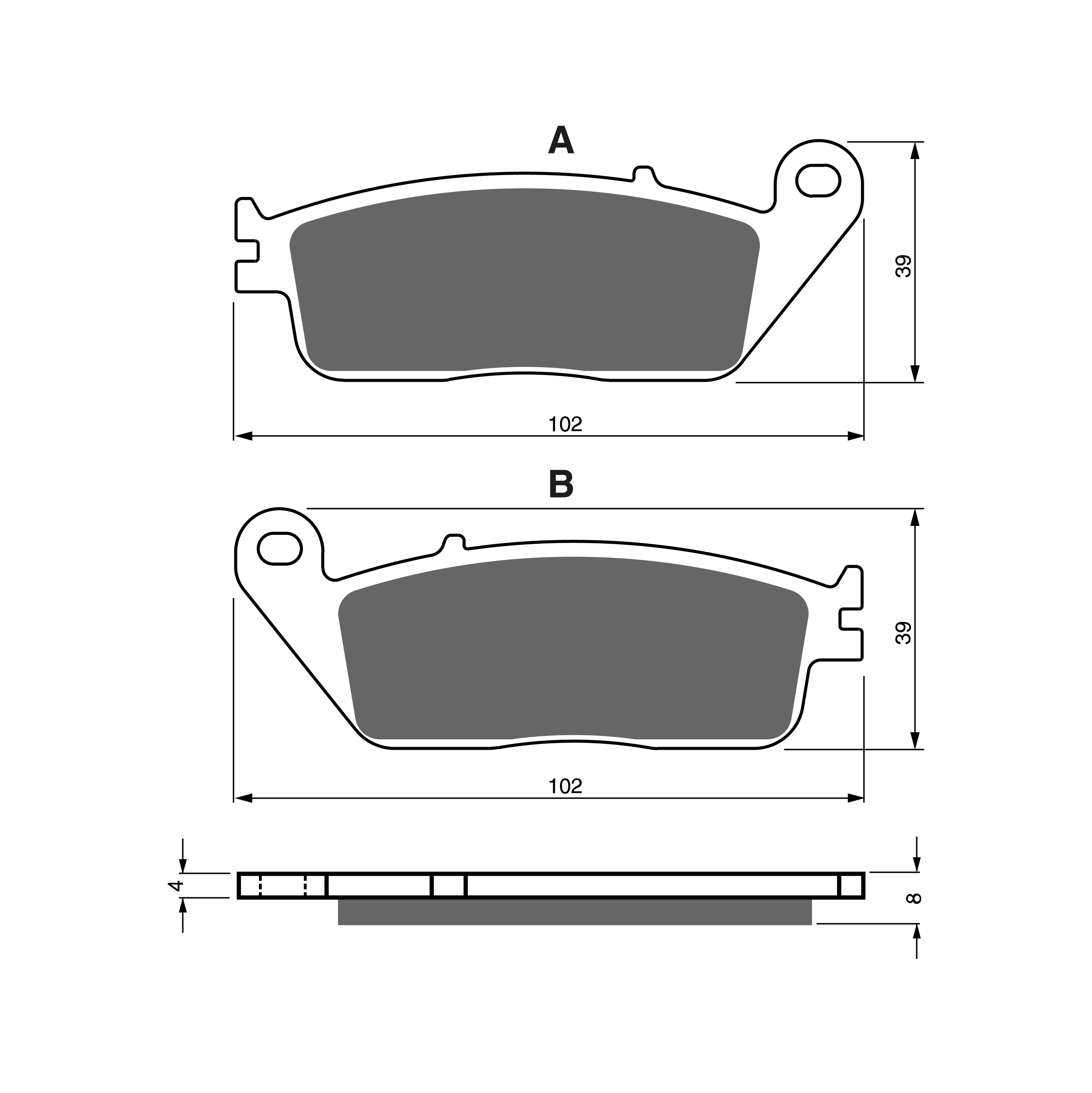 Goldfren Brake Pads - 022 S3