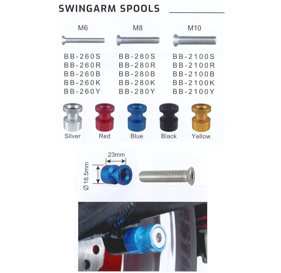 Keiti Bobbin Bolts - 10mm