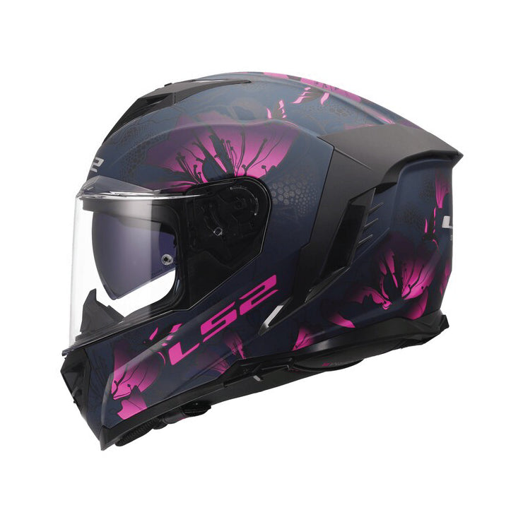 LS2 FF818 Storm III - Burst Matt Black/Pink – Metal Motorcycles